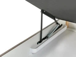 Divano letto con contenitore Tessuto BARONET 180 x 200 cm Tortora