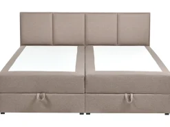 Divano letto con contenitore Tessuto BARONET 180 x 200 cm Tortora