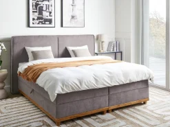Divano letto con contenitore Tessuto DYNASTY 180 x 200 cm Tortora