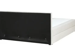 Divano letto con contenitore Tessuto BARONET 180 x 200 cm Bianco sporco