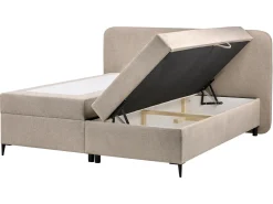 Divano letto con contenitore Tessuto REGENT 160 x 200 cm Tortora