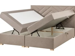 Divano letto con contenitore Tessuto ESQUIRE 180 x 200 cm Tortora