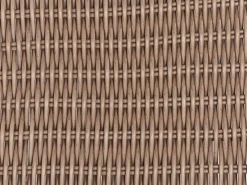 Divano angolare da giardino con pouf 6 posti PALERMO Modulare Rattan sintetico (PE) Marrone
