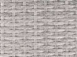 Divano angolare da giardino 8 posti VITERBO Rattan sintetico (PE) Grigio