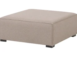 Divano da giardino con pouf 4 posti AREZZO Modulare Beige