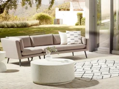 Divano da giardino 3 posti LORETELLO Lato Sinistro Beige