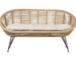 Divano da giardino 2 posti MARATEA Rattan Naturale