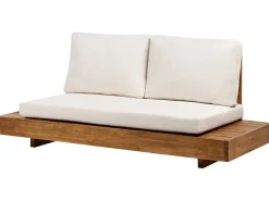 Divano da giardino 2 posti MARETTIMO Legno di acacia certificato Marrone