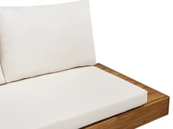 Divano da giardino 2 posti MARETTIMO Legno di acacia certificato Marrone