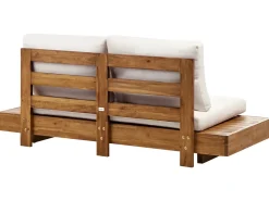 Divano da giardino 2 posti MARETTIMO Legno di acacia certificato Marrone