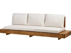Divano da giardino 3 posti MARETTIMO Legno di acacia certificato Marrone