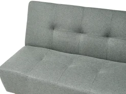Divano letto angolare modulare 4 posti ALSTEN Tessuto Verde Lato Sinistro