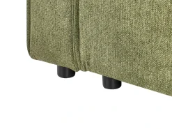Divano letto angolare 3 posti ROMEDAL II Tessuto Verde scuro Lato destro