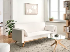 Divano letto ASAA Bouclé Bianco sporco