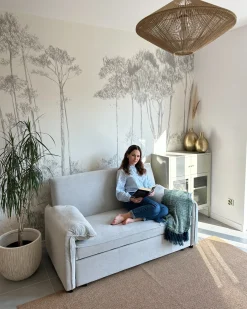 Divano letto HORMA Tessuto Bianco sporco