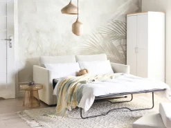 Divano letto INKOO Tessuto Bianco sporco