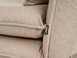 Divano letto 2 posti ABISKO Lino sintetico Beige