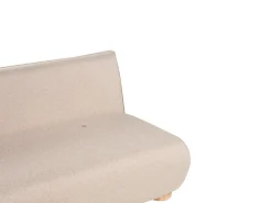 Divano letto 2 posti ABISKO Lino sintetico Beige