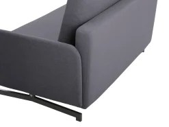 Divano letto 2 posti BELFAST Tessuto Grigio