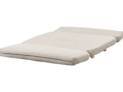 Divano letto 2 posti ESBJERG Lino sintetico Beige