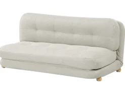 Divano letto 2 posti ESBJERG Lino sintetico Bianco sporco