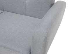Divano letto 2 posti FLORLI Tessuto Grigio chiaro