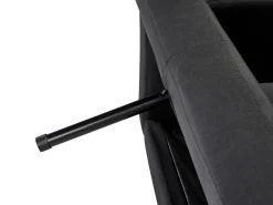 Divano letto 2 posti FLORLI Tessuto Nero