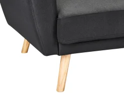 Divano letto 2 posti FLORLI Tessuto Nero
