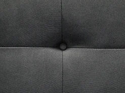Divano letto 2 posti FLORLI Tessuto Nero