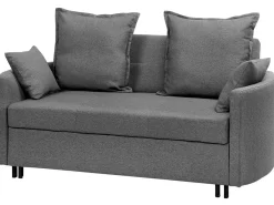 Divano letto 2 posti HOVIN Tessuto Grigio