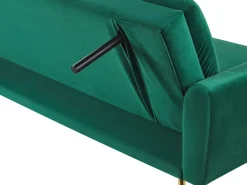 Divano letto 3 posti VETTRE Velluto Verde scuro