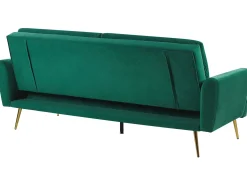 Divano letto 3 posti VETTRE Velluto Verde scuro