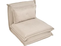 Divano letto singolo DELLEN Tessuto Beige