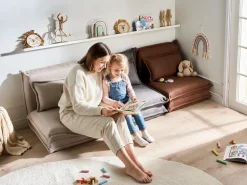 Divano letto singolo DELLEN Tessuto Beige