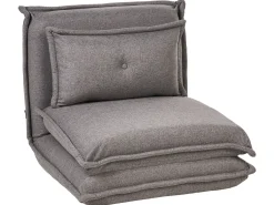 Divano letto singolo DELLEN Tessuto Grigio scuro