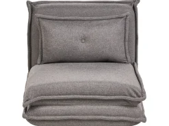 Divano letto singolo DELLEN Tessuto Grigio scuro