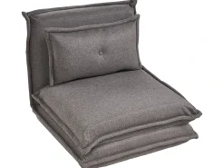 Divano letto singolo DELLEN Tessuto Grigio scuro