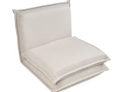 Divano letto singolo DELLEN Tessuto Bianco sporco