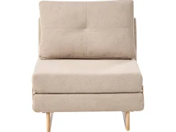 Divano letto singolo JERSLEV Tessuto Marrone chiaro