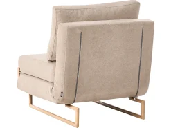 Divano letto singolo JERSLEV Tessuto Marrone chiaro
