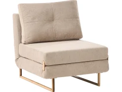 Divano letto singolo JERSLEV Tessuto Marrone chiaro