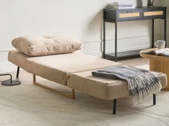 Divano letto singolo JERSLEV Tessuto Marrone chiaro