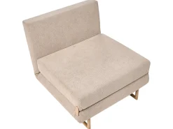 Divano letto singolo JERSLEV Tessuto Marrone chiaro