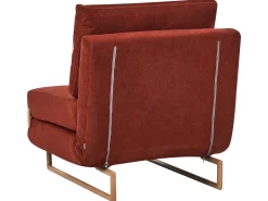 Divano letto singolo JERSLEV Tessuto Rosso