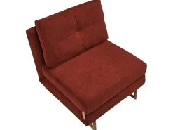 Divano letto singolo JERSLEV Tessuto Rosso