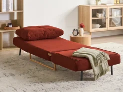 Divano letto singolo JERSLEV Tessuto Rosso