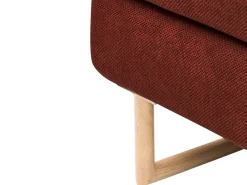 Divano letto singolo JERSLEV Tessuto Rosso