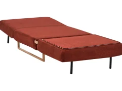 Divano letto singolo JERSLEV Tessuto Rosso