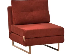 Divano letto singolo JERSLEV Tessuto Rosso