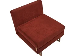 Divano letto singolo JERSLEV Tessuto Rosso